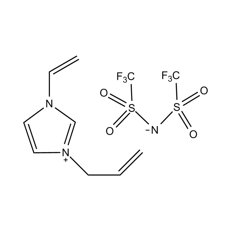1-allyyli-3-vinyylimidatsolium bis (trifluorometanesulfonyyli) imidisuola